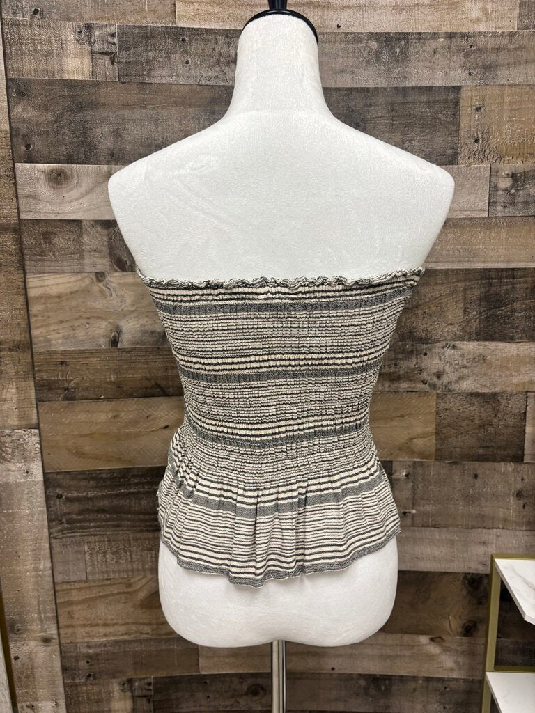 American Eagle Striped Babydoll Tube Top