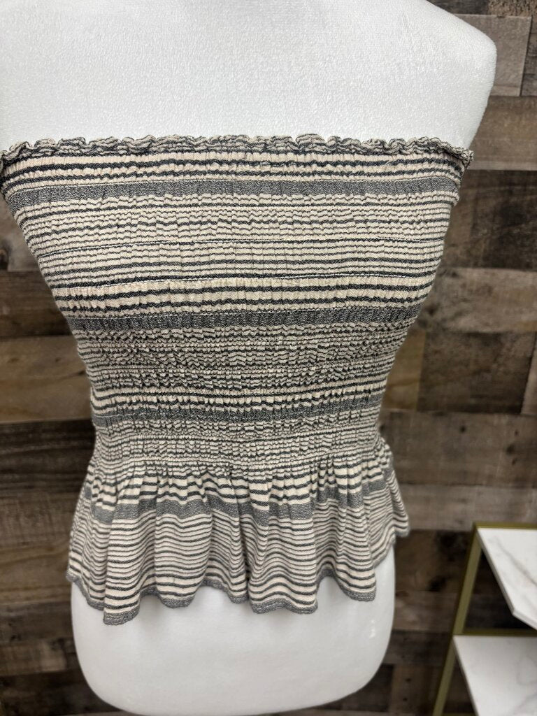 American Eagle Striped Babydoll Tube Top