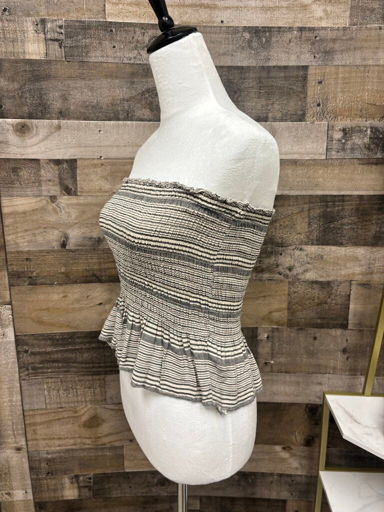 American Eagle Striped Babydoll Tube Top