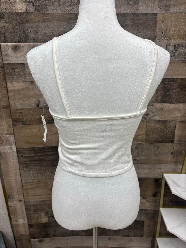 NWT American Eagle White Tank w Stripe