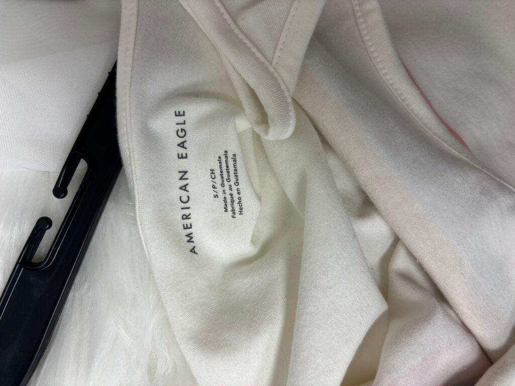 NWT American Eagle White Tank w Stripe