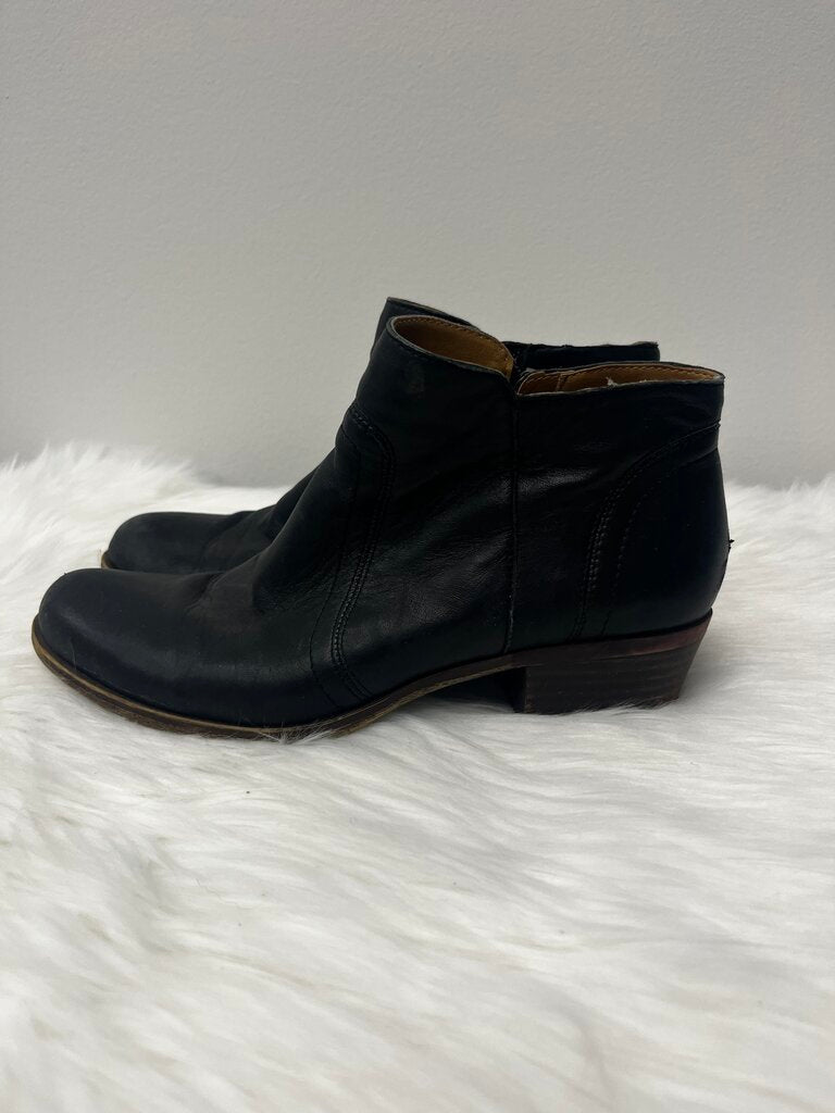 Lucky Brand Black Leather‎ Ankle Booties