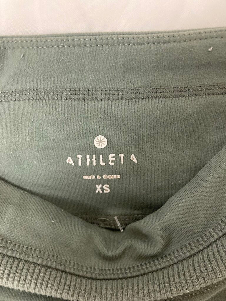 Athleta Olive Green w/Side Pockets and Texture