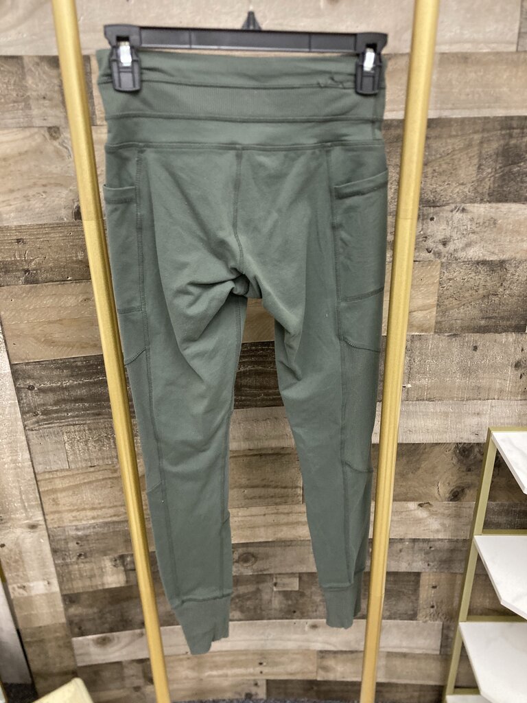 Athleta Olive Green w/Side Pockets and Texture