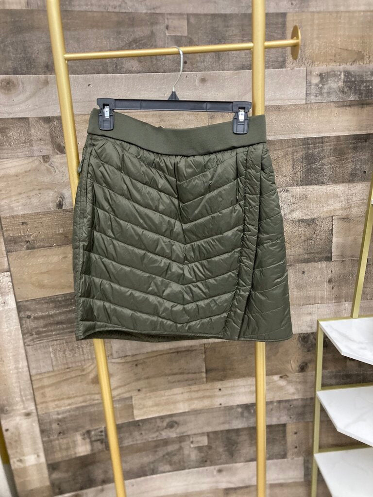 Aventure Green Fleece Lined Quilted Snow Skirt