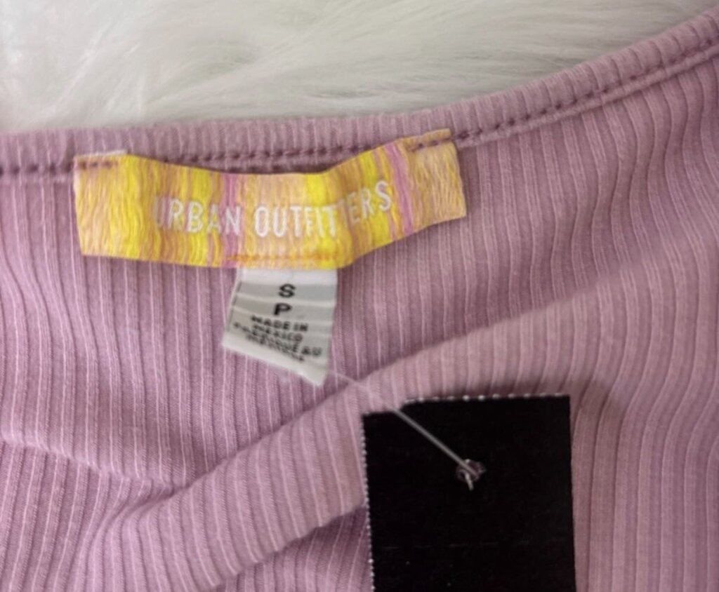 Urban Outfitters Pink Ribbed Long Sleeve Cropped Cardigan Top