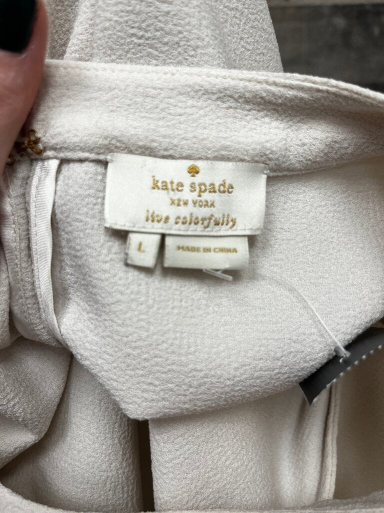 Kate Spade Linda Top Cream Boho Peplum