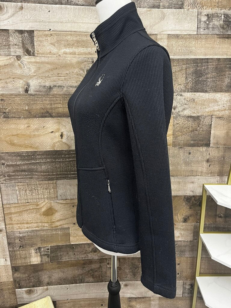 Black Spyder Zip-Up Jacket