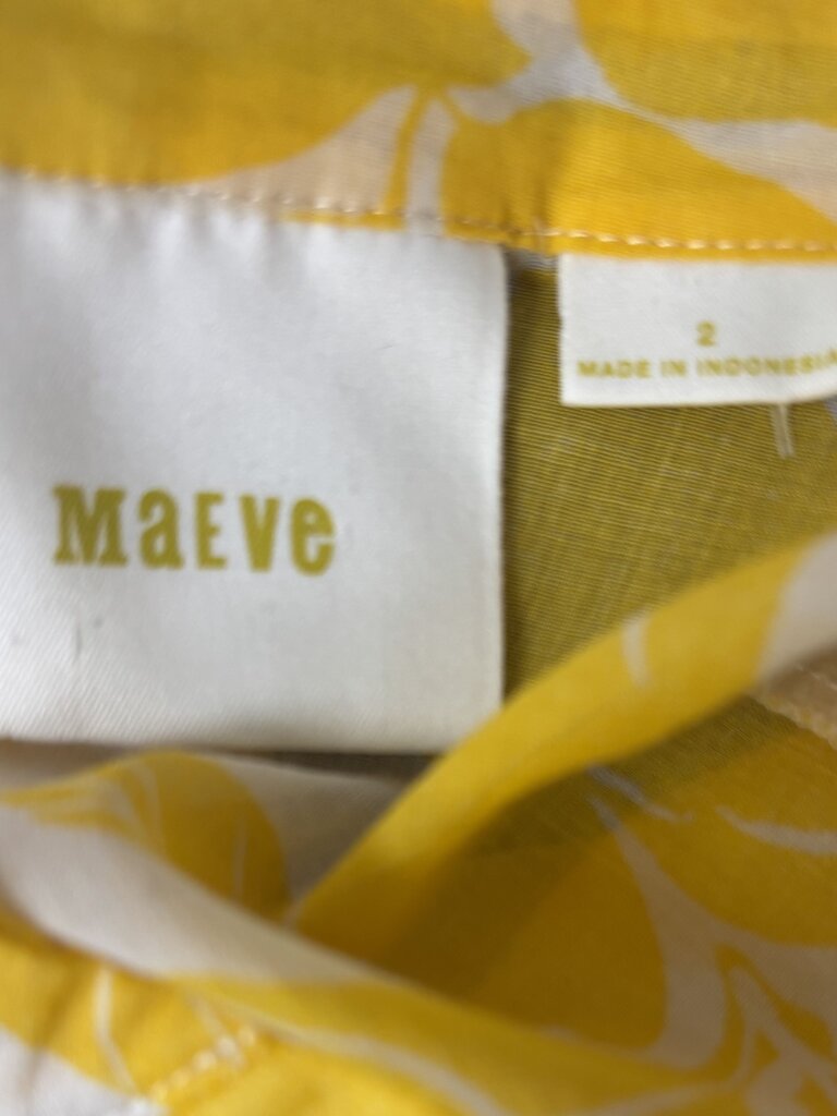Maeve Yellow Floral Long Sleeve Button Down