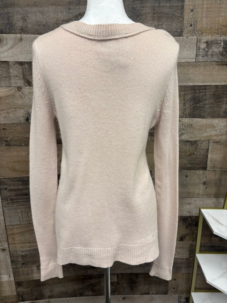 Diane Von Furstenberg Blush Pink Crew Sweater