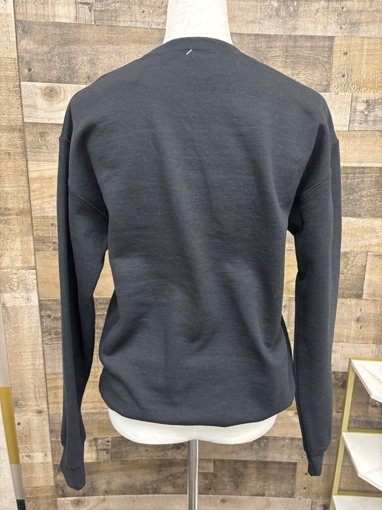 Kittenish Nashville Black Crewneck with White Print