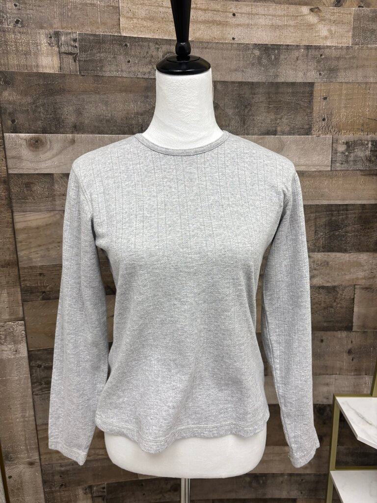 Columbia Long Sleeve Gray Ribbed Tee