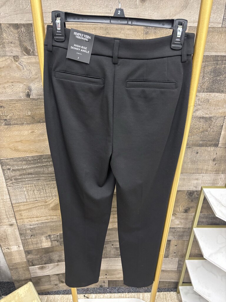 Simply Vera Wang Black Dress Pants