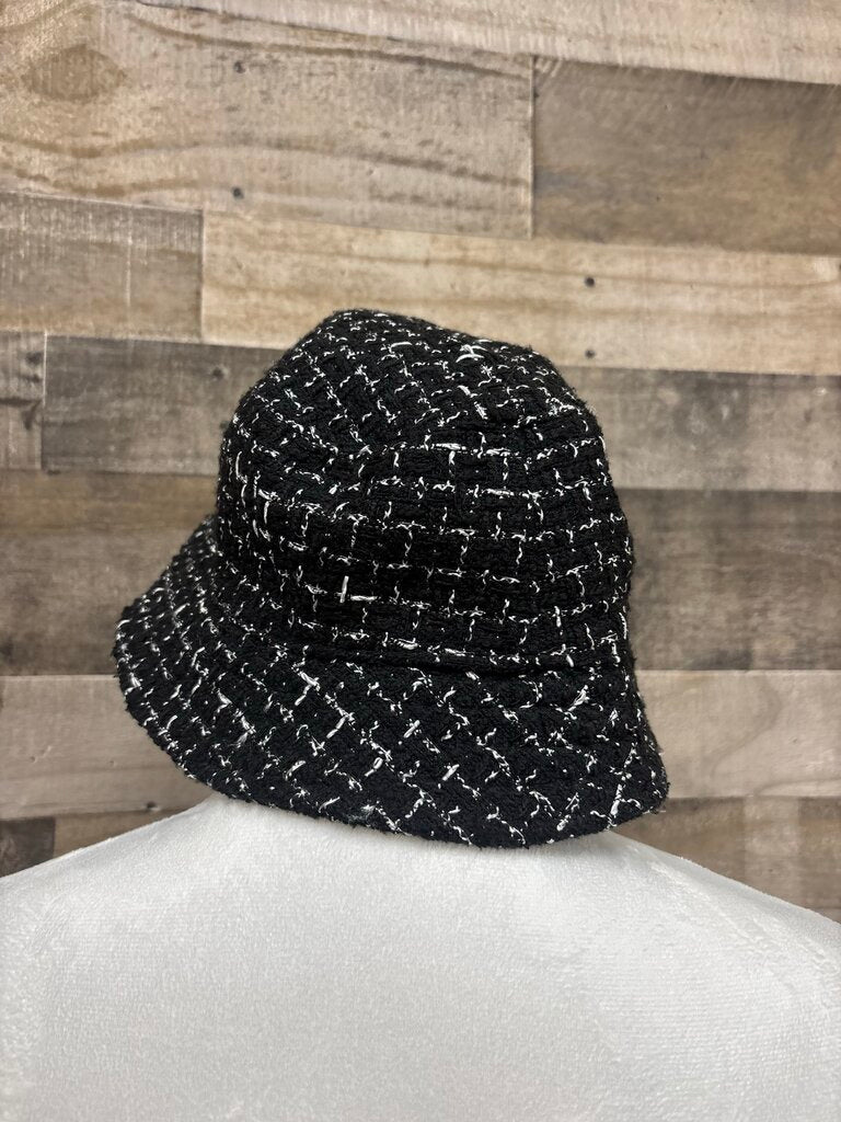 H&M Black Tweed Bucket Hat