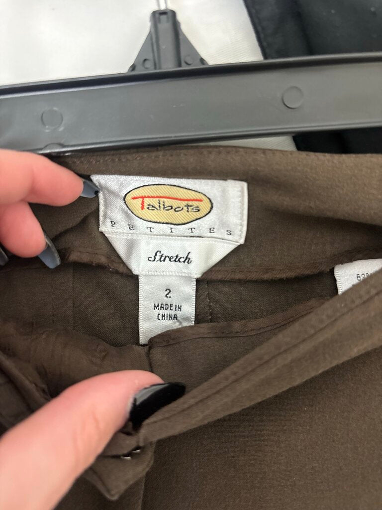 Talbots Stretch Dark Brown Dress Pants