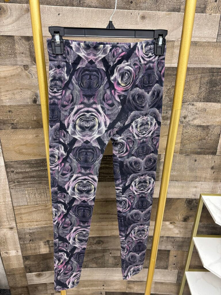 Connection 18 Purple Floral Leggins