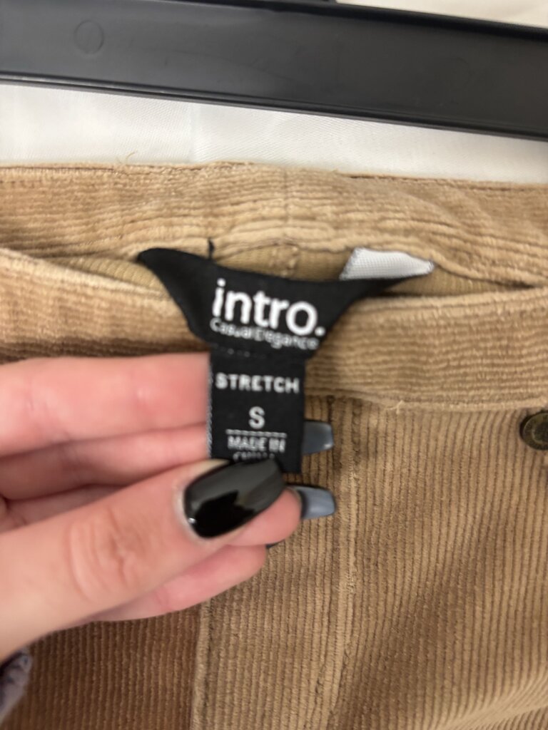 Intro Tan Two Toned Corduroy Leggins