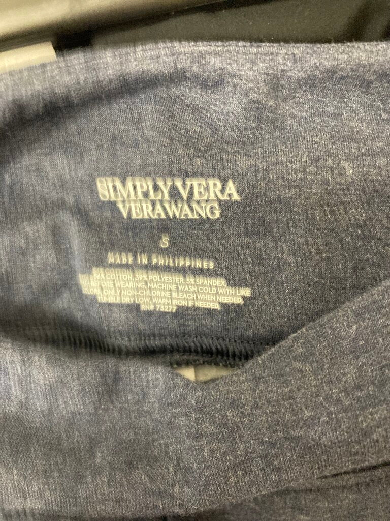 Simply Vera Wang Navy Blue Fleece Lined Leggins