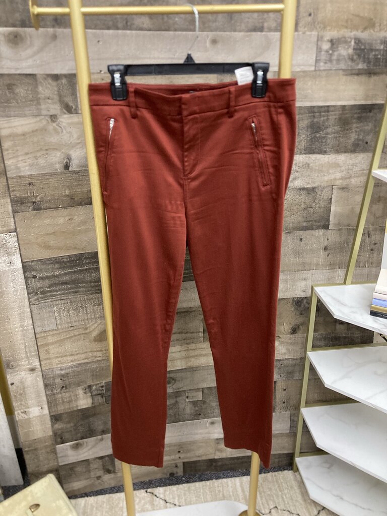 Level 99 Deep Red Straight Leg Pant