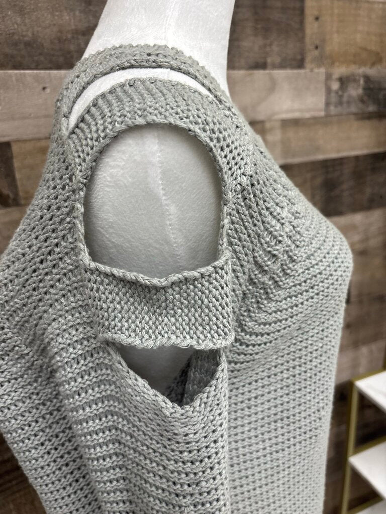 Alya Gray Cold Shoulder Cut Outs