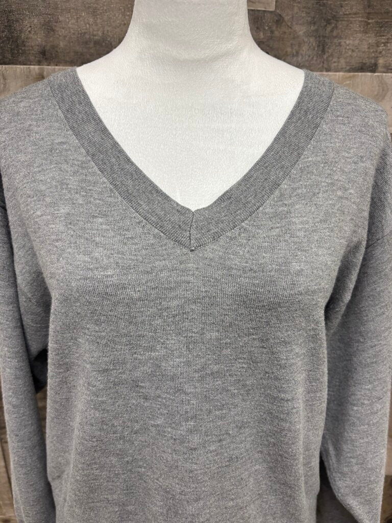 A New Day Gray V-Neck Sweater