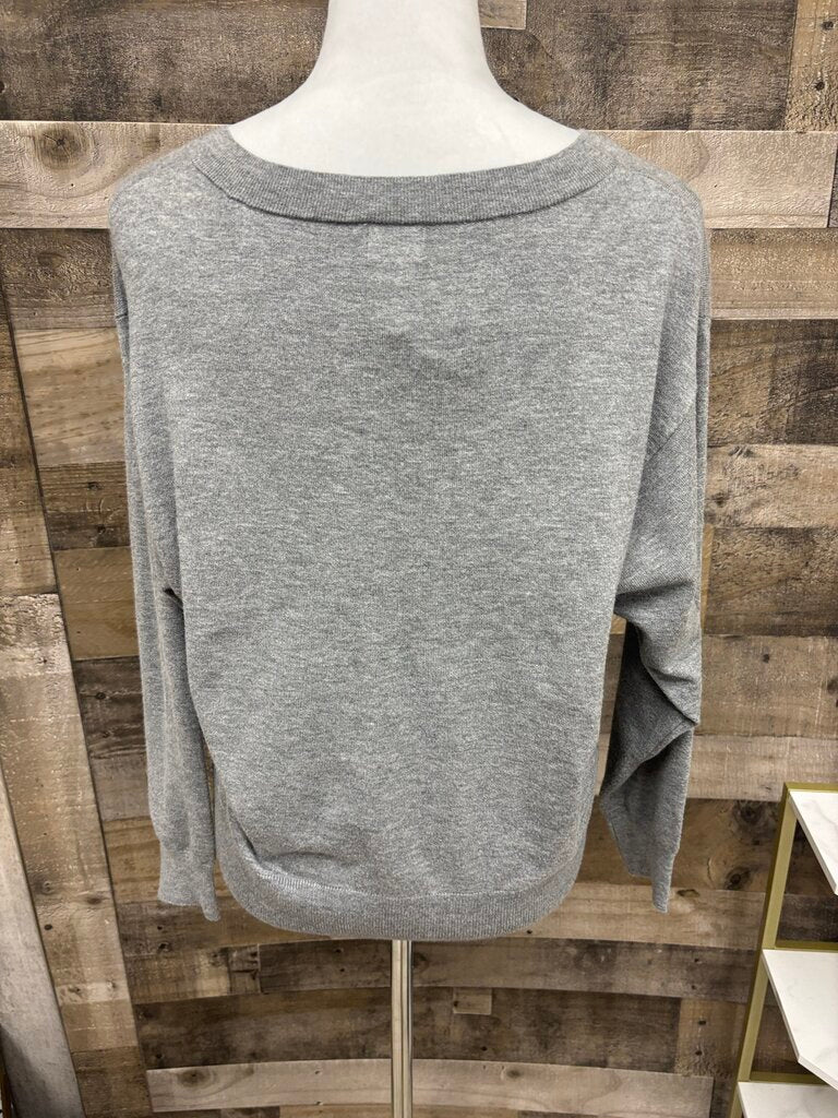 A New Day Gray V-Neck Sweater