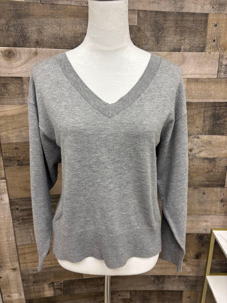 A New Day Gray V-Neck Sweater