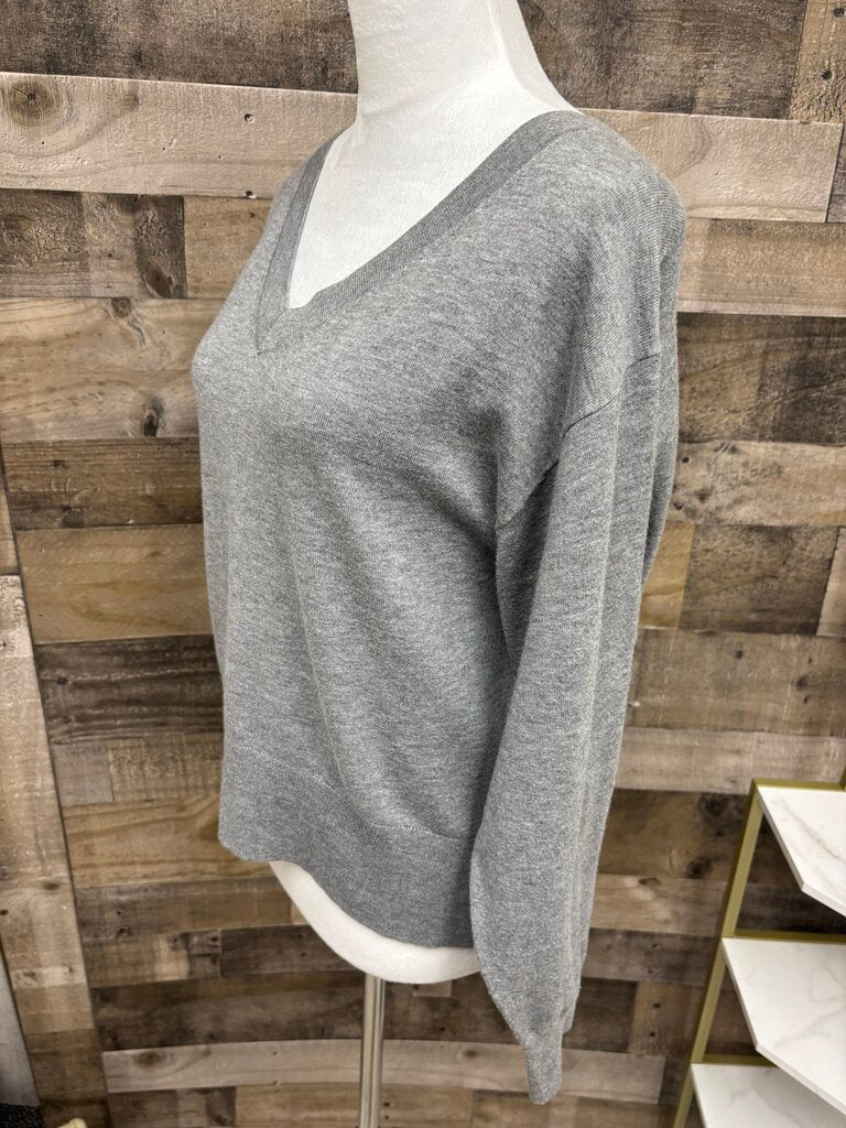 A New Day Gray V-Neck Sweater