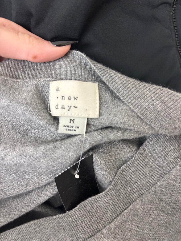 A New Day Gray V-Neck Sweater