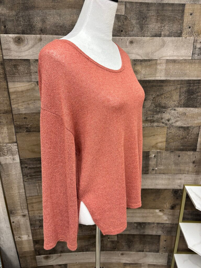 Able&Co Coral Pink Lightweight Sweater
