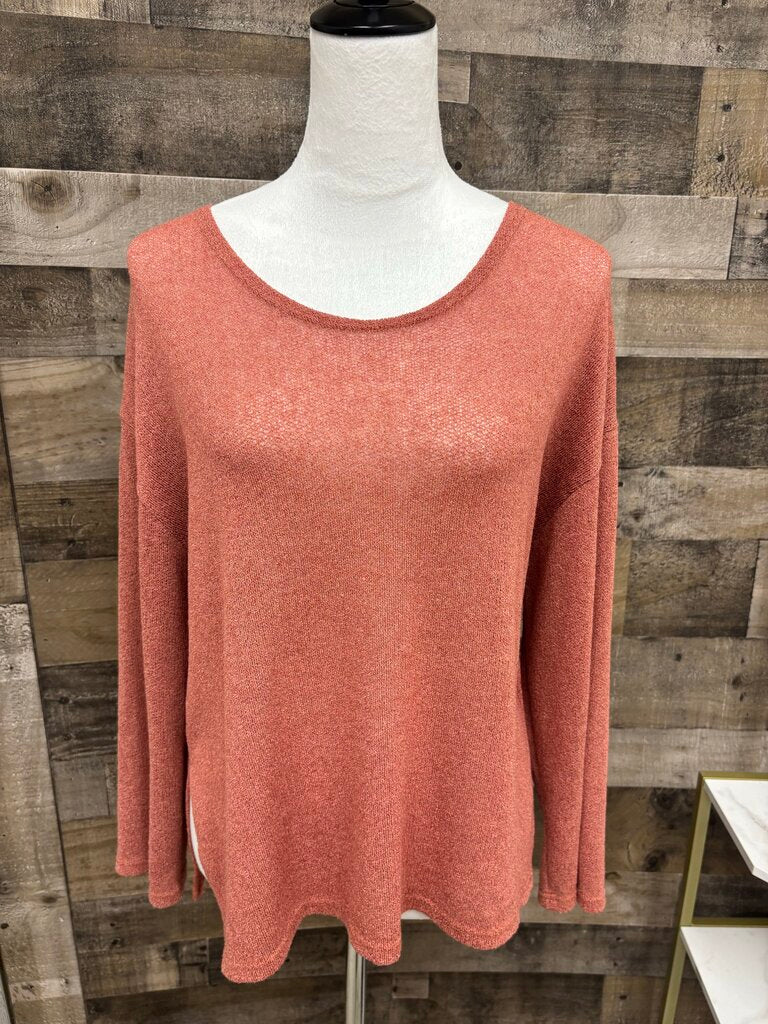Able&Co Coral Pink Lightweight Sweater