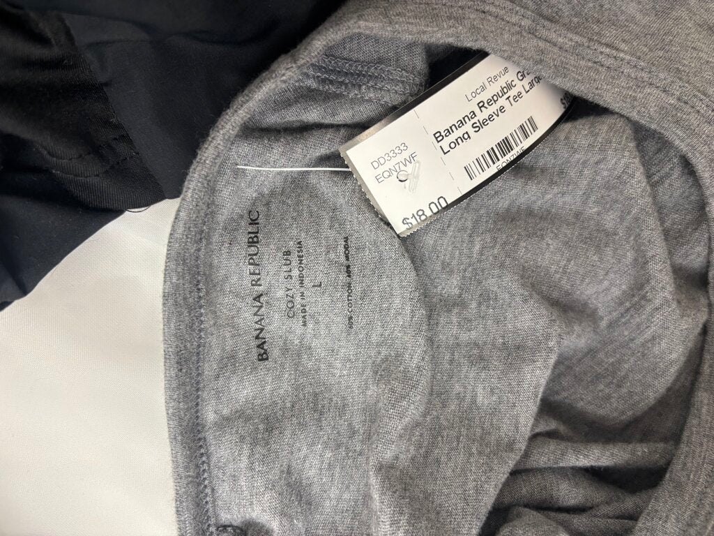 Banana Republic Gray Cozy Long Sleeve Tee