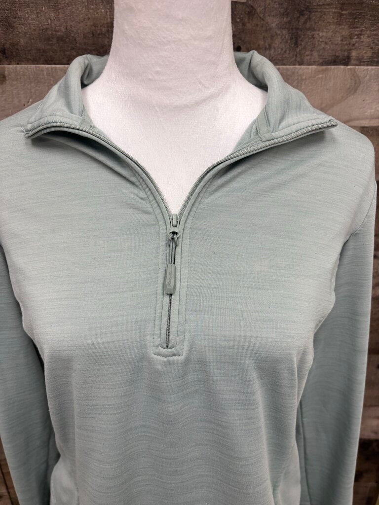 Eddie Bauer Pale Green 3/4 Performance Pullover