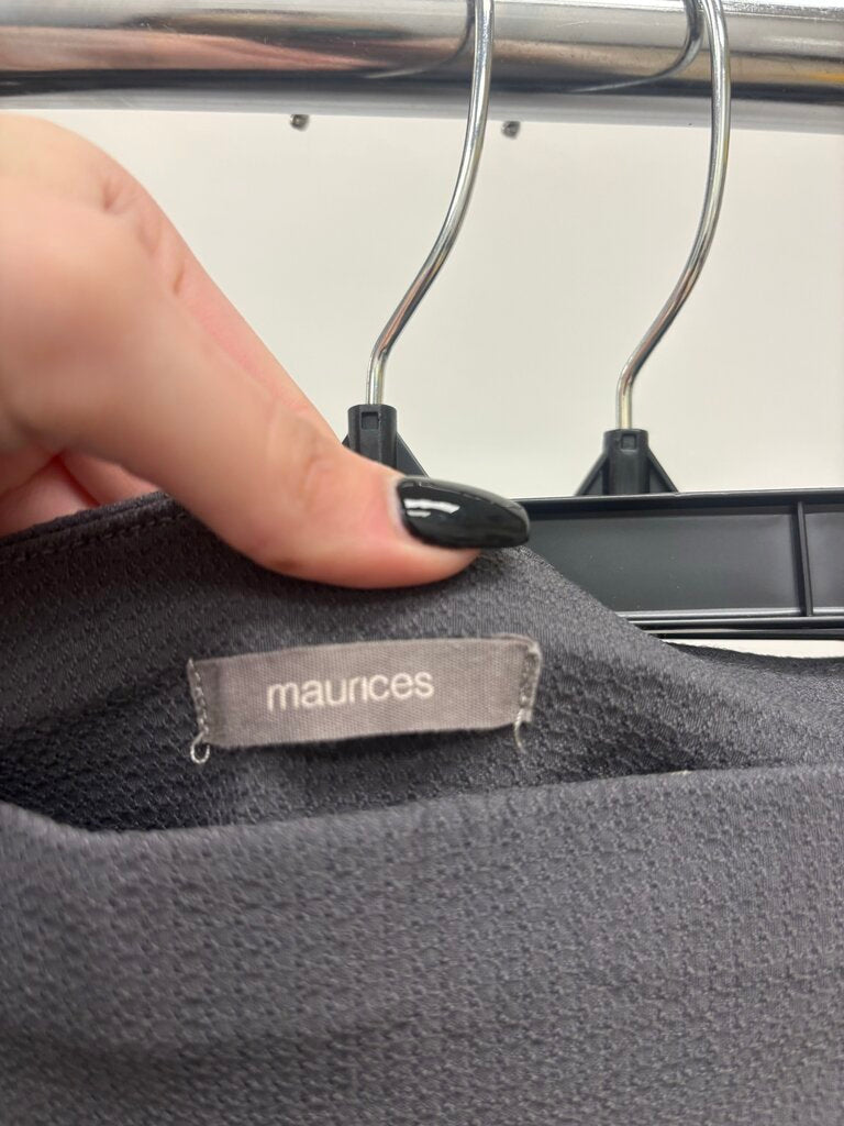 Maurices Gray Pull On Stretch Ankle Pants