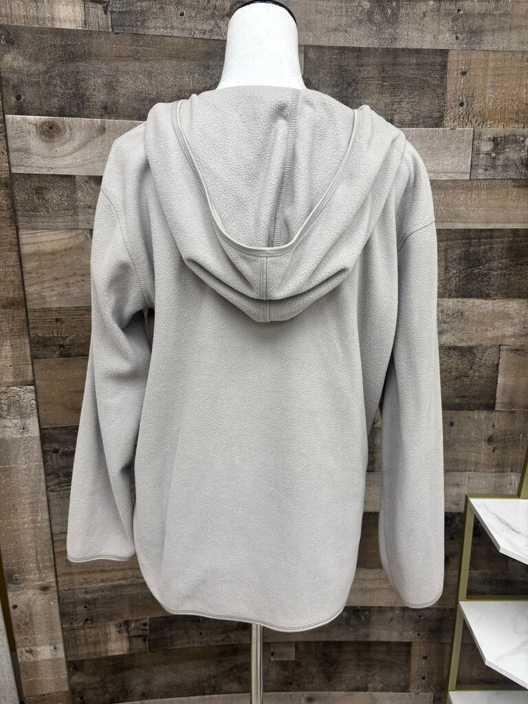 H&M Lt Gray Fleece 3/4 Zip Hoodie