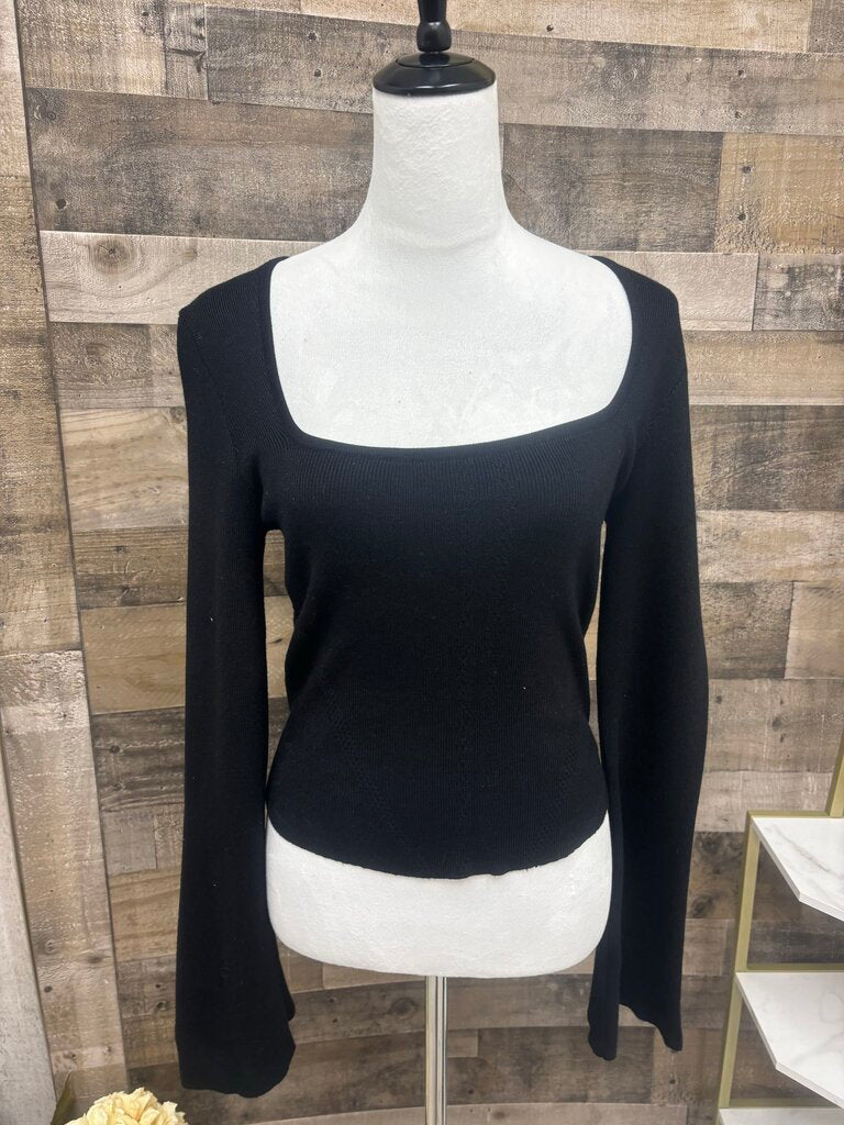 Anthro Pilcro Ivory Cashmere Key Hole Back Sweater