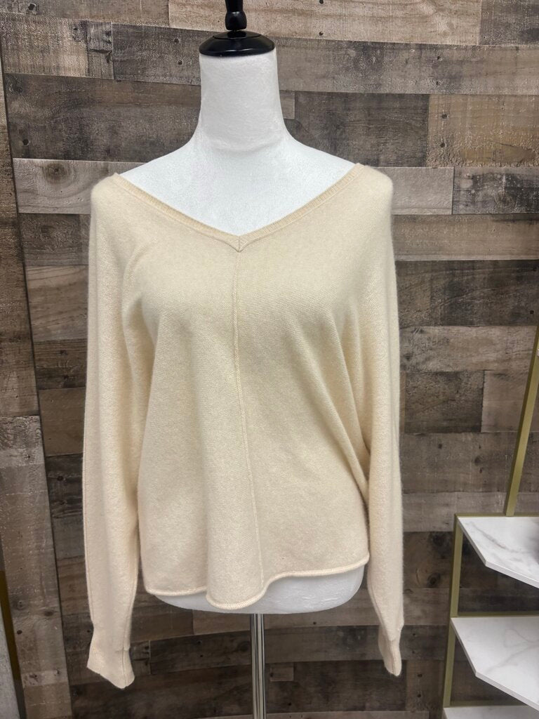 Anthro Maeve ribbed Scoop Neck Bell Sleeve Sweater
