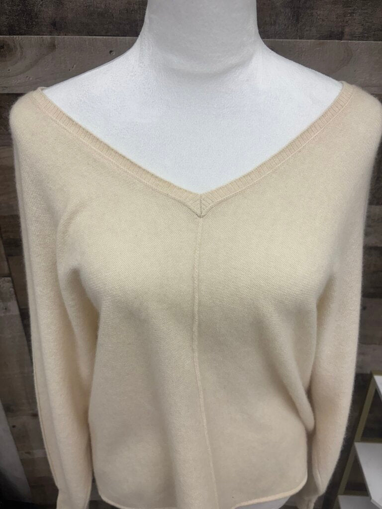 Anthro Maeve ribbed Scoop Neck Bell Sleeve Sweater