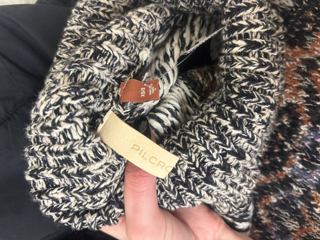 Anthro Pilcro Black & White Cowel Neck Ponch