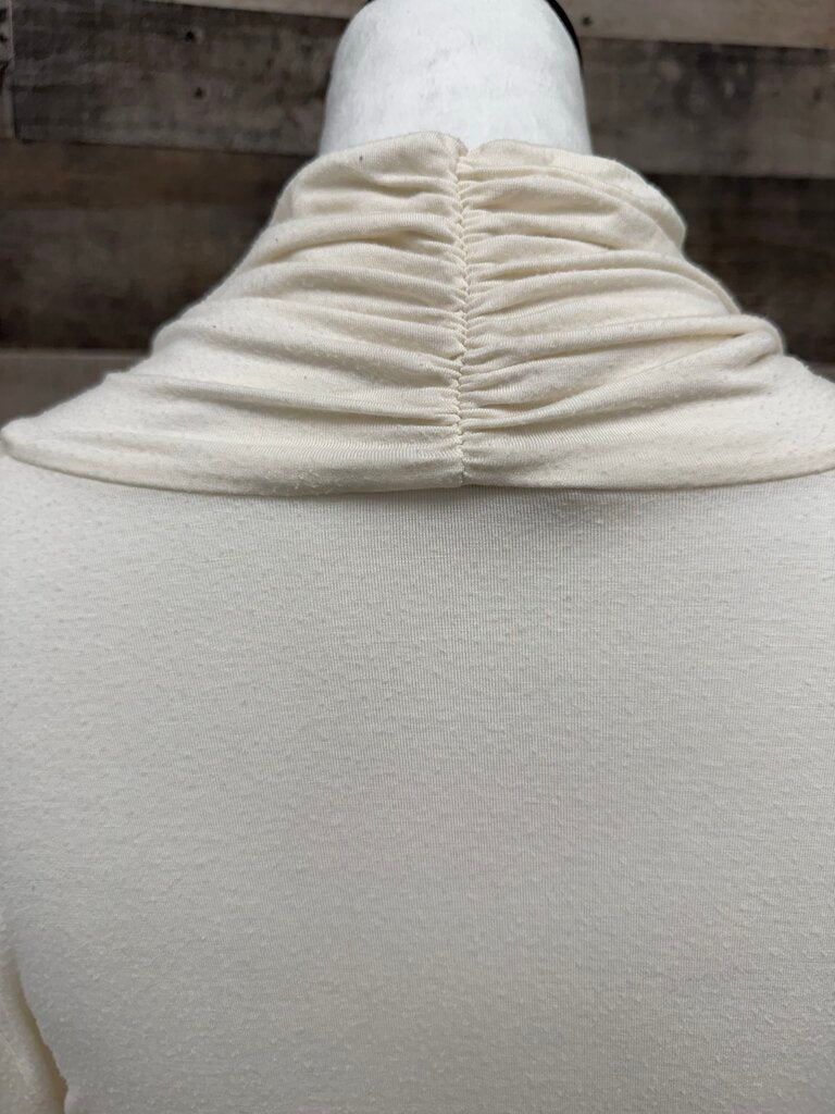 Banana Republic Cream Cowl Neck Turtleneck