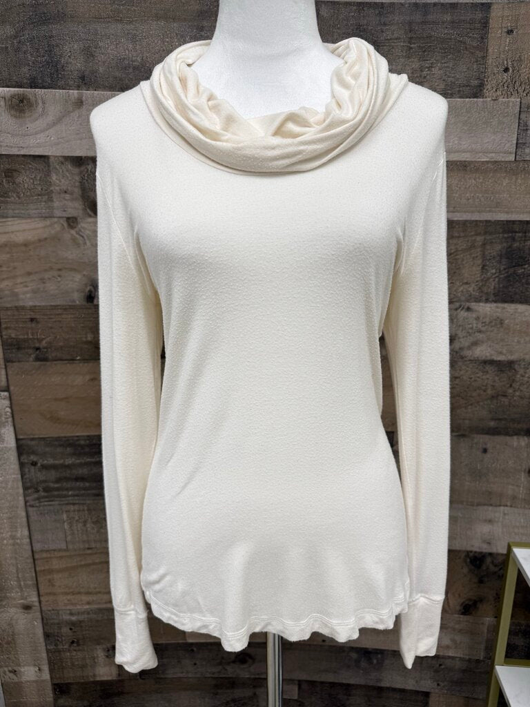 Banana Republic Cream Cowl Neck Turtleneck