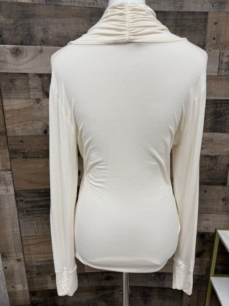 Banana Republic Cream Cowl Neck Turtleneck