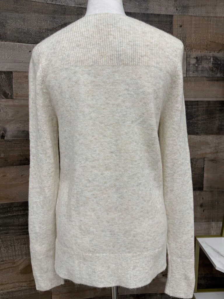 Loft Cream Diamond Patterned Sweater