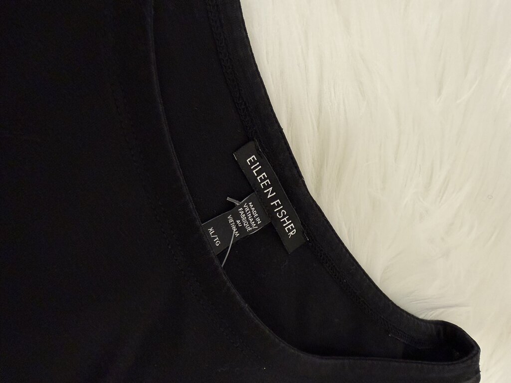 Eileen Fisher Black Soft Jersey Long Sleeve