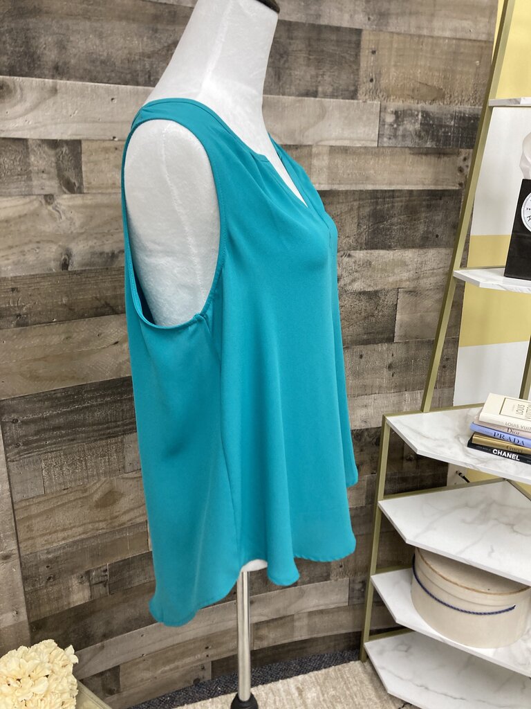 Lush Jewel Green V-Neck Sleeveless