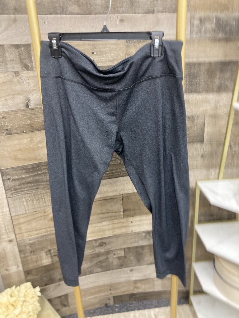 90 Degree Charcoal Gray Cropped Leggings