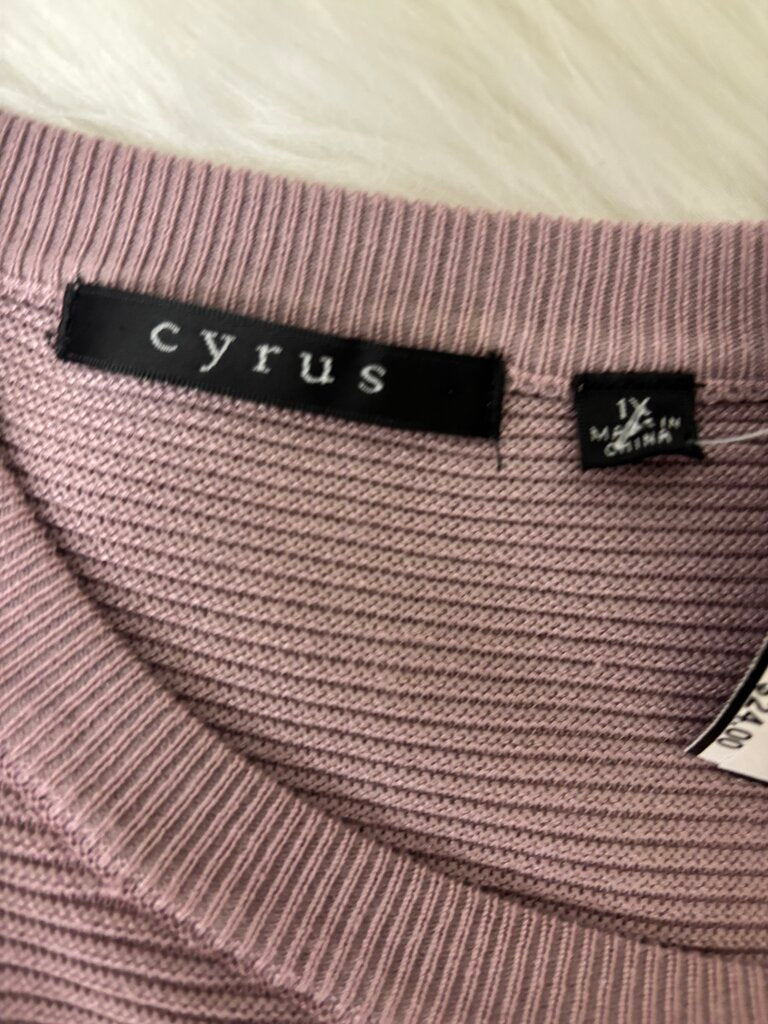 Cyrus Lilac Ribbed Sweater