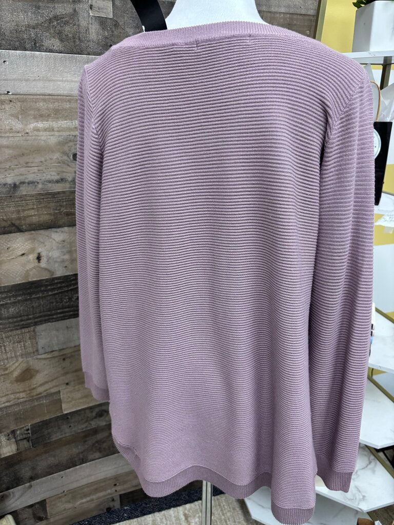 Cyrus Lilac Ribbed Sweater