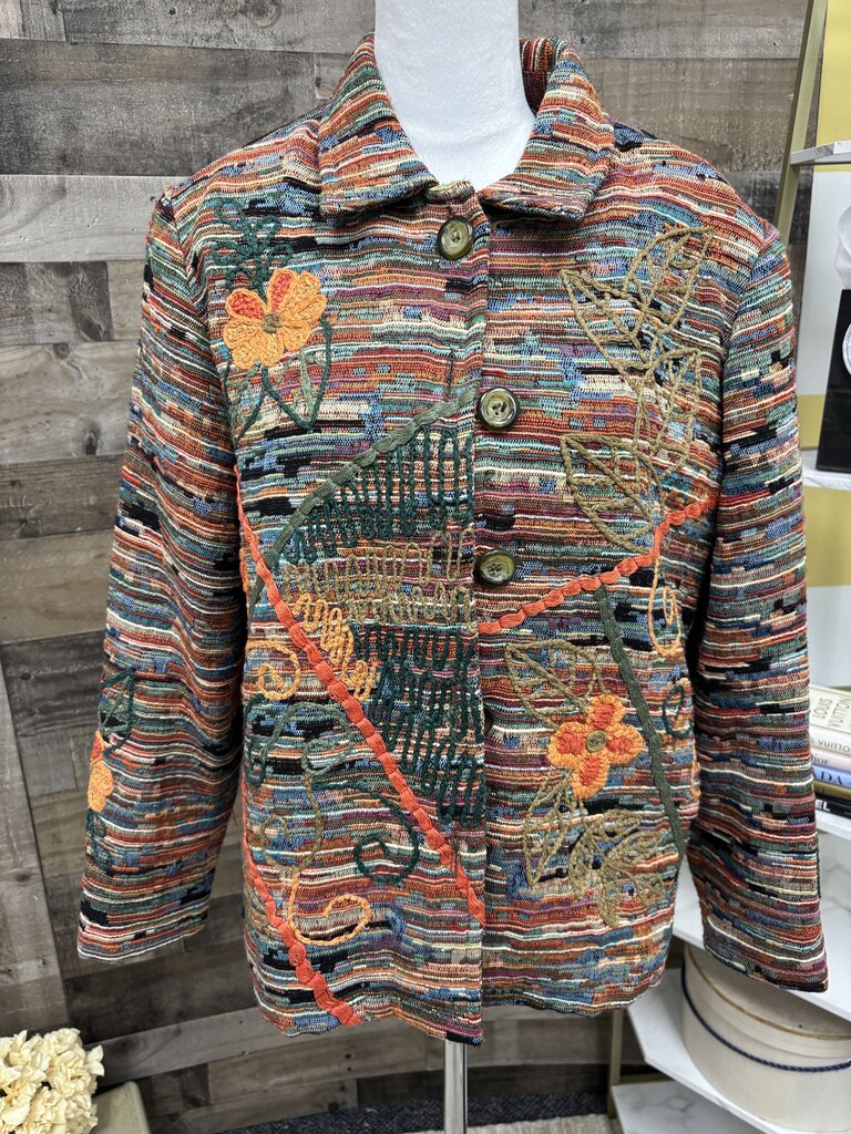Coldwater Multi Tapestry Floral Embroidered Jacket