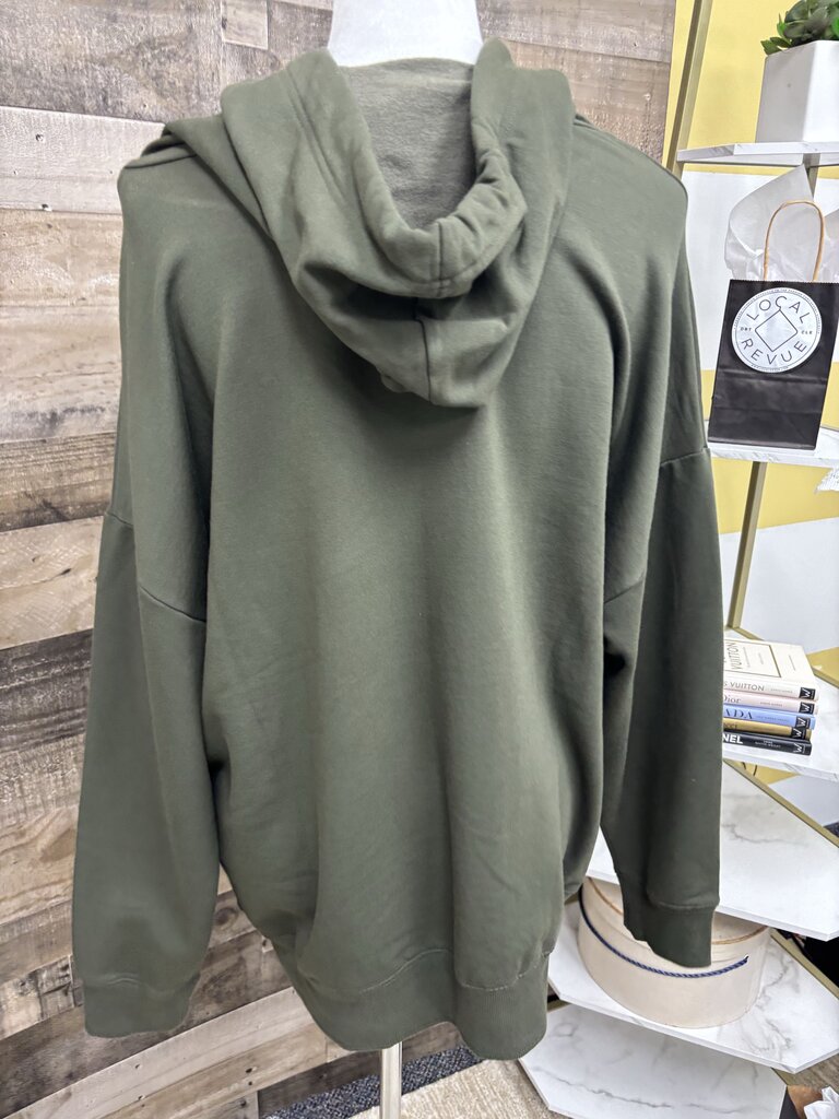 Buffalo David Bitton Olive Green Hoodie